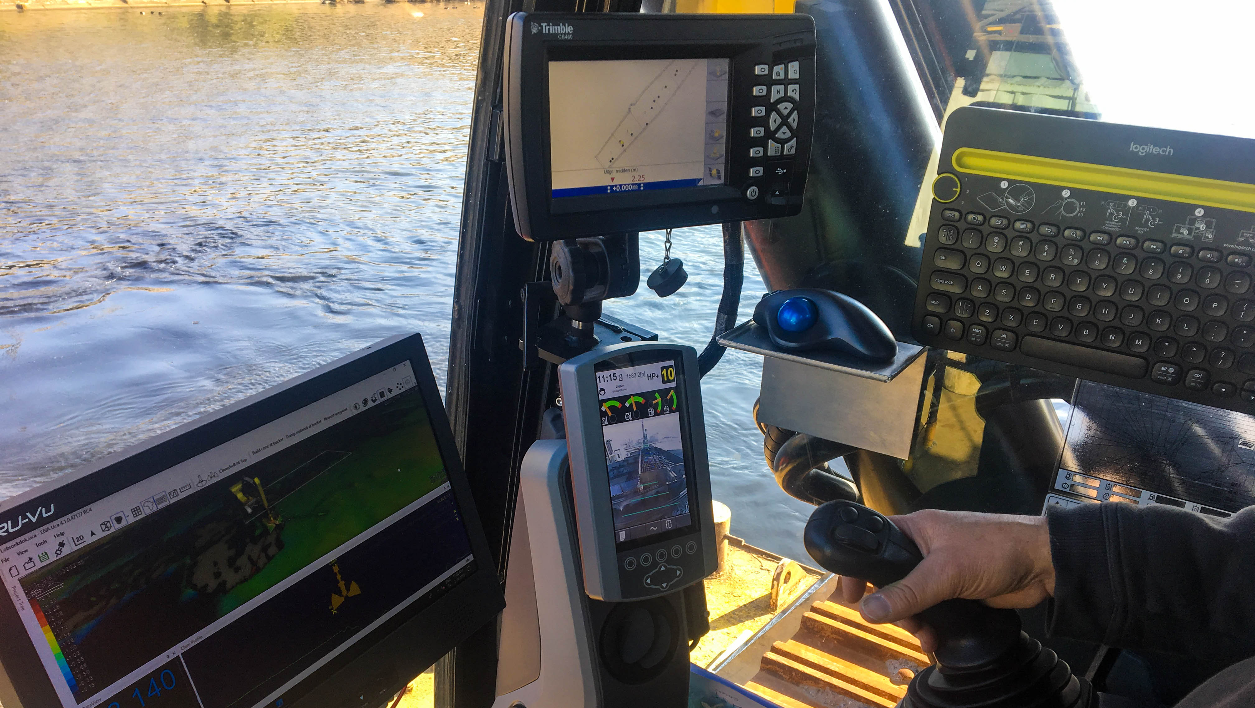 excavator cab visualising with NaviSuite Uca