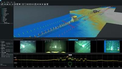 An ROV inspecting a pipeline