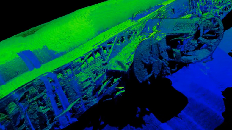 3D model of the German submarine U-576