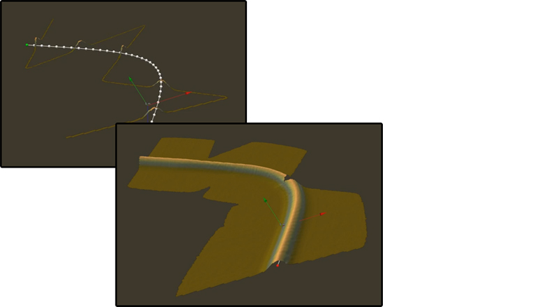  Interpolated seabed DTM in NaviModel