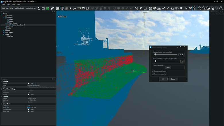 New point cloud noise cleaning feature