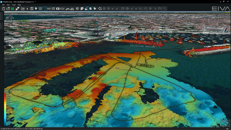 Norbit Velodyne data visualisation in NaviSuite Kuda