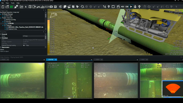 Pipeline inspection photomosaic