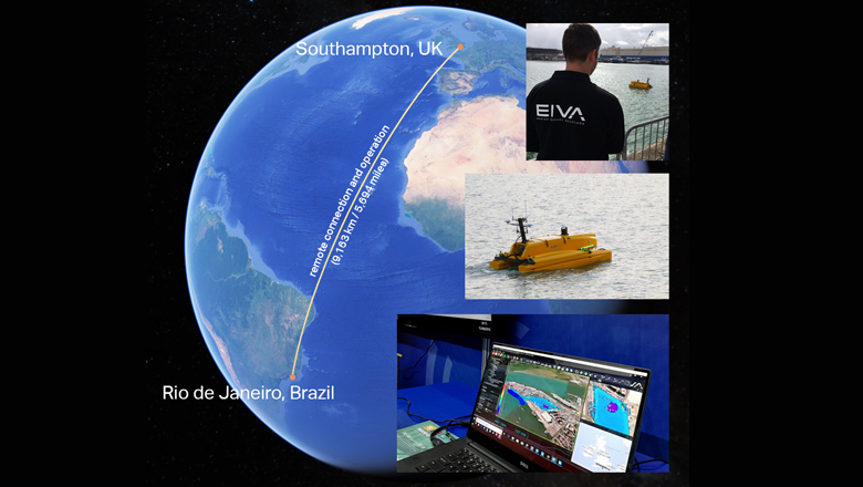 Command and control over a distance of 9,163 km enabled through innovation and collaboration.