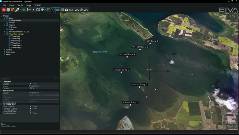 Virtual buoy placement in NaviSuite Perio