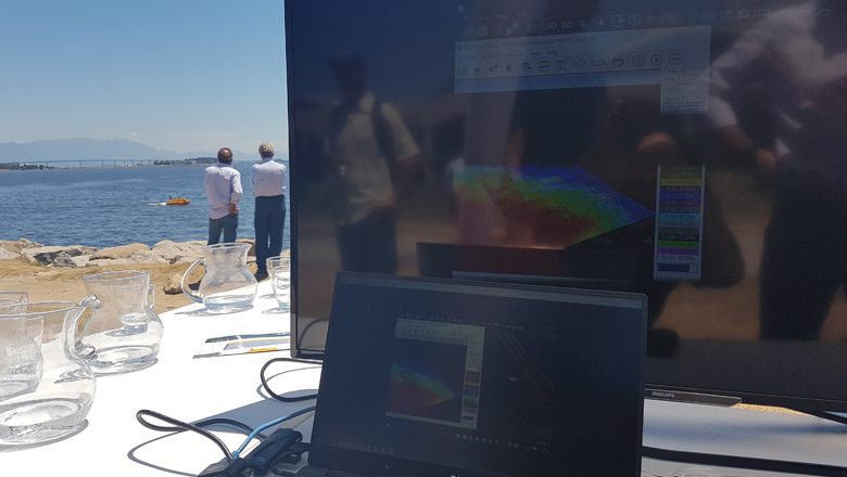 NaviPac bathymetric survey conducted by the C-Cat 3