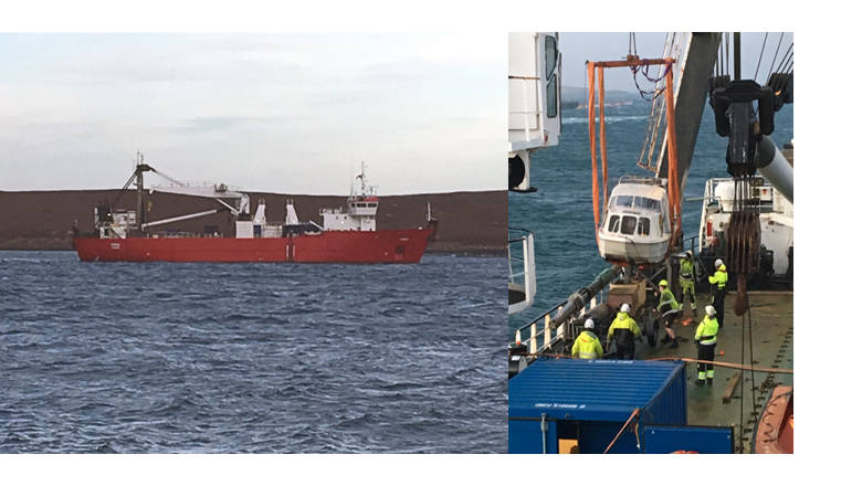 The Sea War Museum Jutland’s two survey vessels used to survey Scapa Flow in 2017 - MV Vina and Limbo