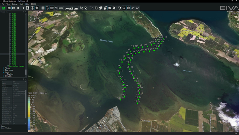 Waterway marking in NaviSuite Perio