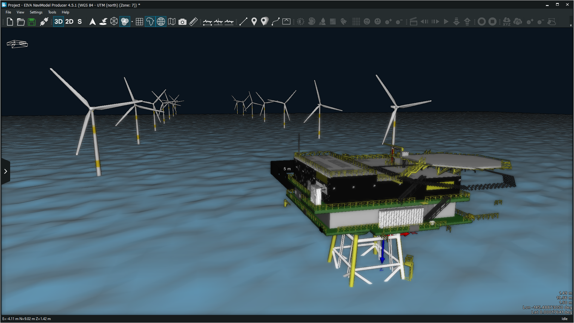 NaviModel 3D windmills