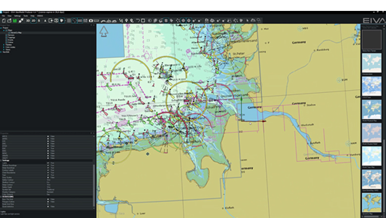 SevenC map of the German coast used in EIVA's NaviSuite software