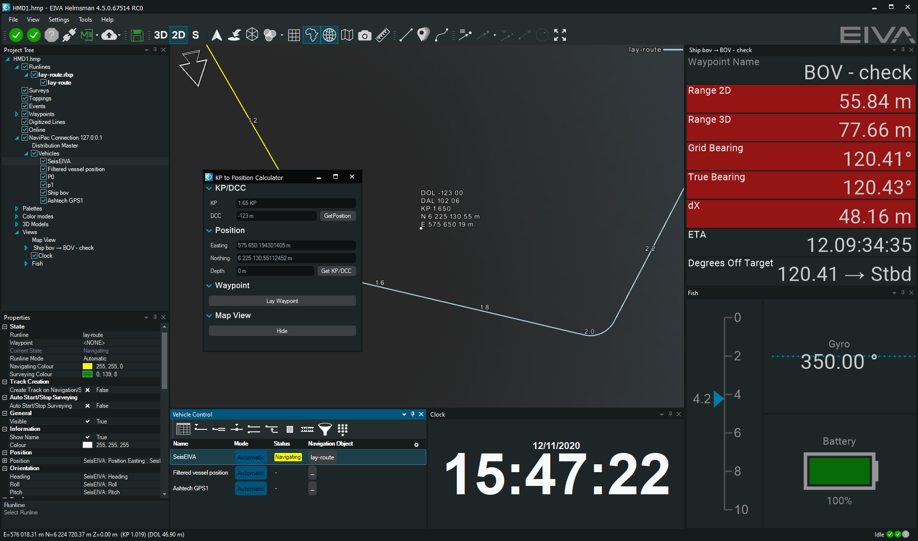 Calculator KP/DCC to world coordinates