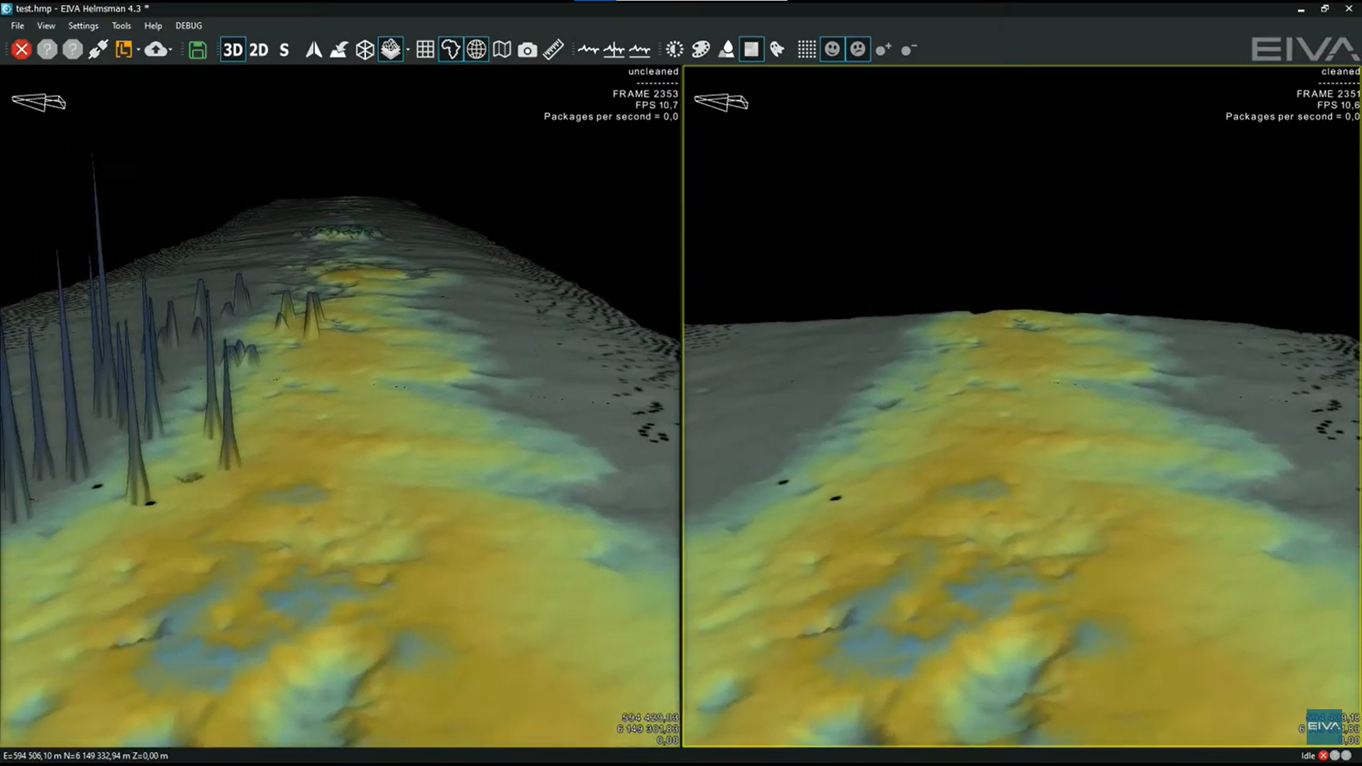 EC-3D data cleaning filter