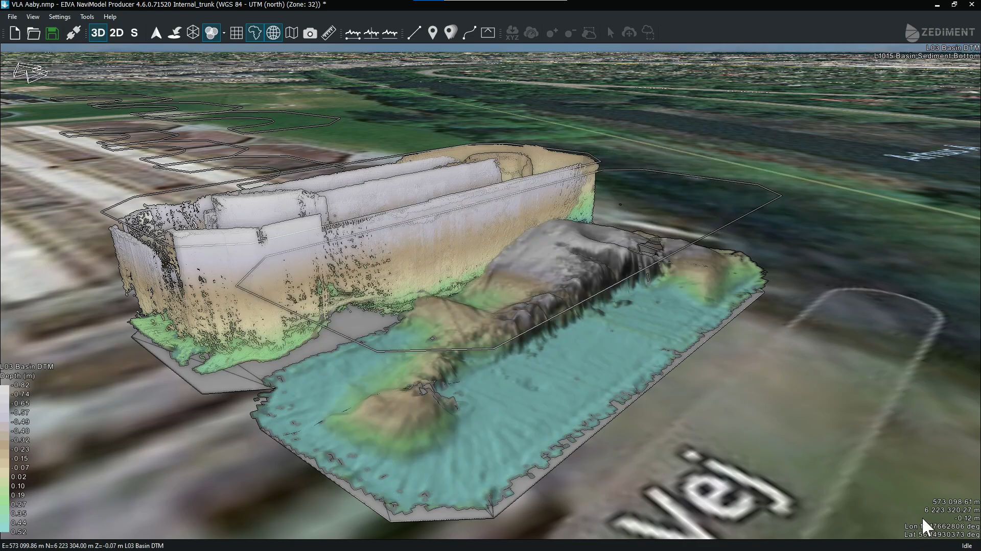 NaviModel 3D model of wastewater treatment plant scanned by Zediment
