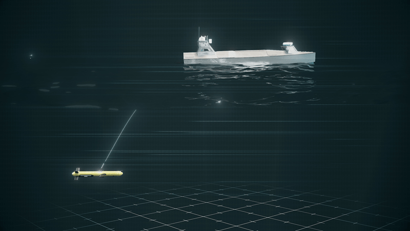 ViperFish ROTV for towing by autonomous USV