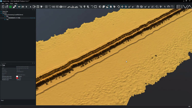 MBE - multibeam echosounder (NaviEdit to NaviModel)