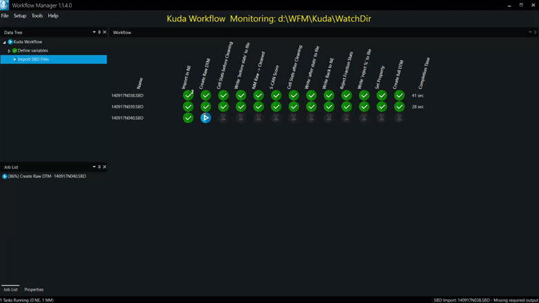 NaviSuite Kuda processing workflow