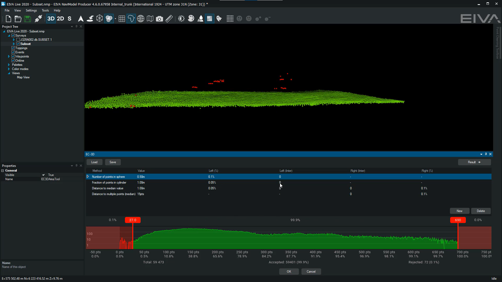 EC-3D can be used to clean point clouds