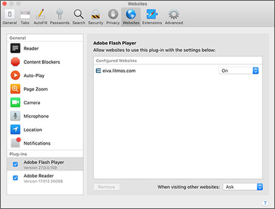 Safari enable Flash