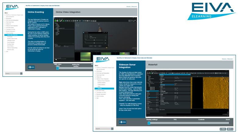 NaviPac 4.2 Helmsman's Display Sonar data and Remotes eLearning module